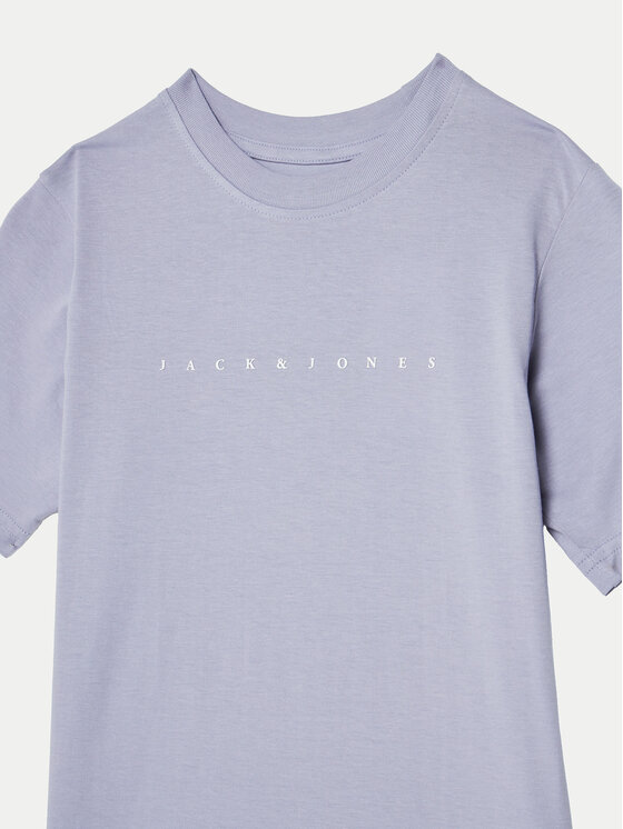 Jack&Jones Junior Jack&Jones Junior T-Shirt Star 12237435 Fioletowy Relaxed Fit