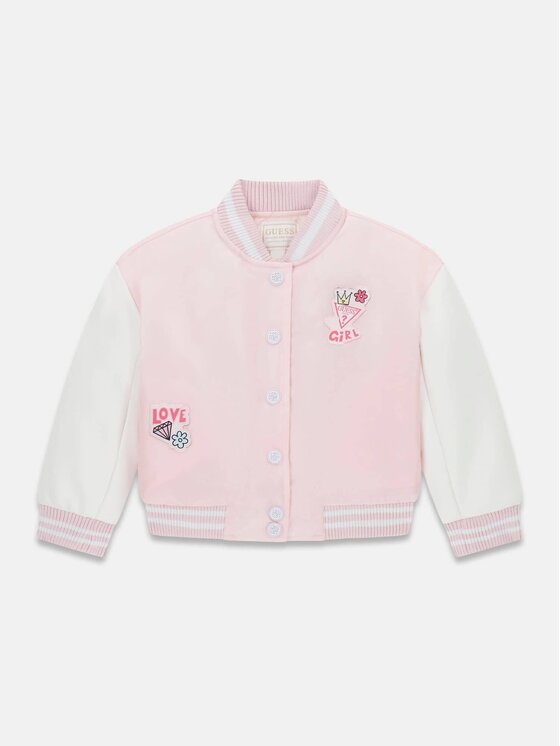 Guess Kids Guess Kids Bunda pro přechodné období 183034 Růžová Classic Fit
