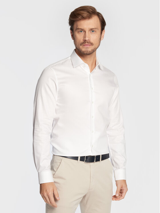 Calvin Klein Calvin Klein Särk K10K108427 Valge Slim Fit