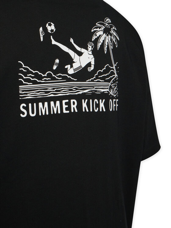 adidas adidas T-Shirt Summer Slides Sport Graphic JZ4998 Černá Regular Fit