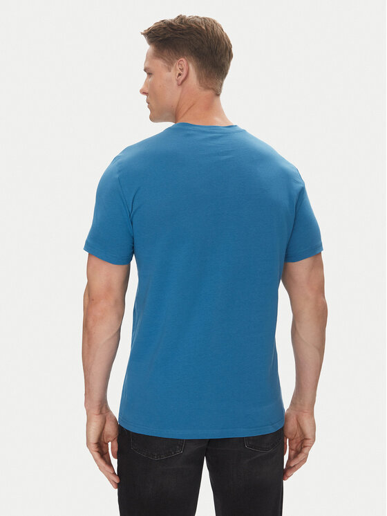 Mustang Mustang T-Shirt Austin 1016483 Niebieski Regular Fit