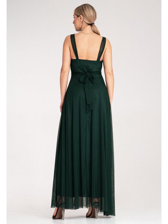 FIGL FIGL Abito da sera M1171 Verde Flared Fit