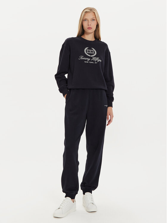 Tommy Hilfiger Tommy Hilfiger Melegítő alsó WW0WW42883 Sötétkék Regular Fit