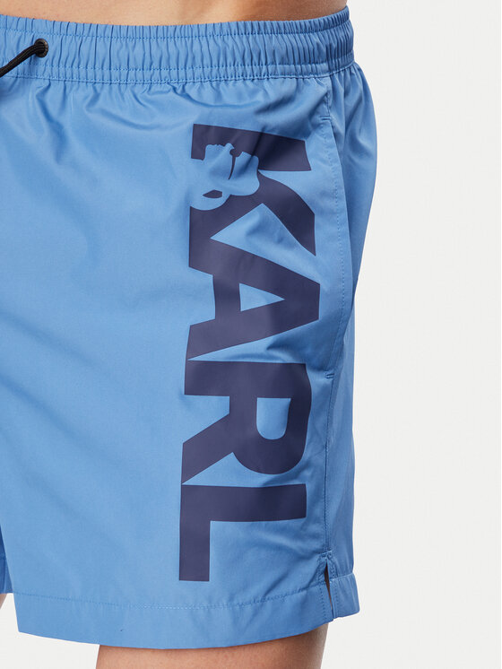 KARL LAGERFELD KARL LAGERFELD Pantaloni scurți pentru înot A1M46013 Albastru Regular Fit