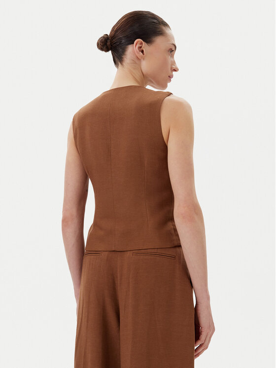 Herskind Herskind Kamizelka 5505840 Brązowy Regular Fit