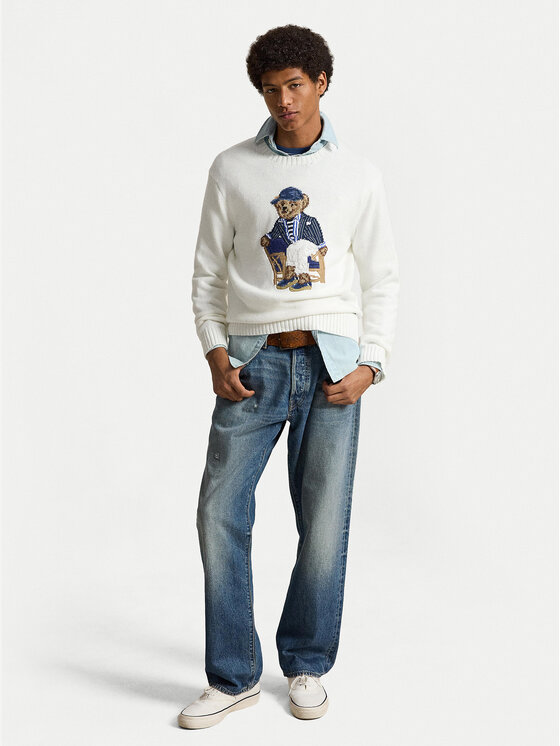 Polo Ralph Lauren Polo Ralph Lauren Felpa 710B19758001 Bianco Regular Fit