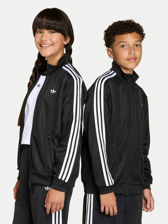 adidas Bluză Firebird Jacquard KC6845 Negru Loose Fit