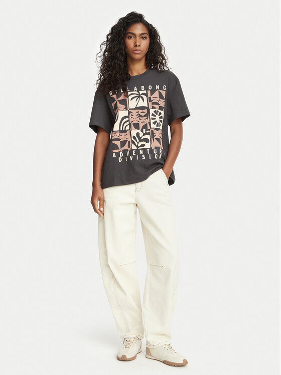 Billabong Billabong Tričko EBJZT00664 Tmavosivá Relaxed Fit