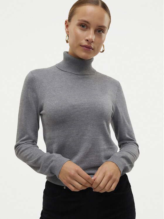 Vero Moda Vero Moda Rolák Iris 10320450 Sivá Slim Fit