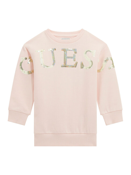 Guess Bluză K5BK10 KAD74 Roz Regular Fit