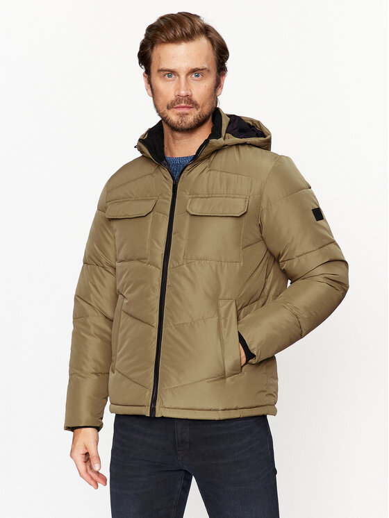 Jack&Jones Geacă din puf 12236044 Maro Regular Fit