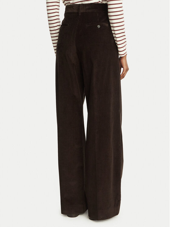 Weekend Max Mara Weekend Max Mara Bavlnené nohavice Tania 2625136012 Hnedá Regular Fit