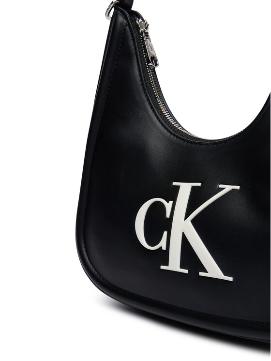 Calvin Klein Calvin Klein Soma Bold Ck Small Crescent LV04F3561G Melns