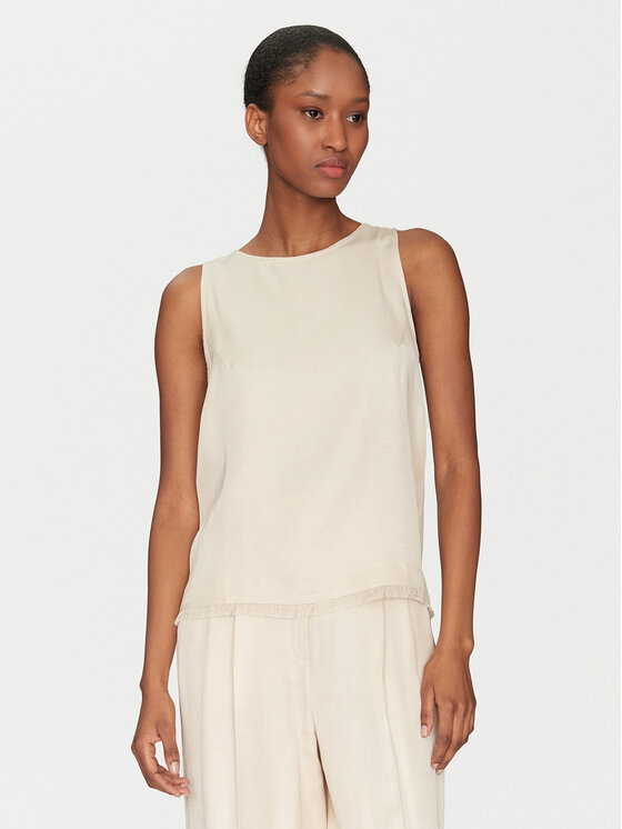 Marella Marella Blusa Platino 2515161061 Beige Regular Fit