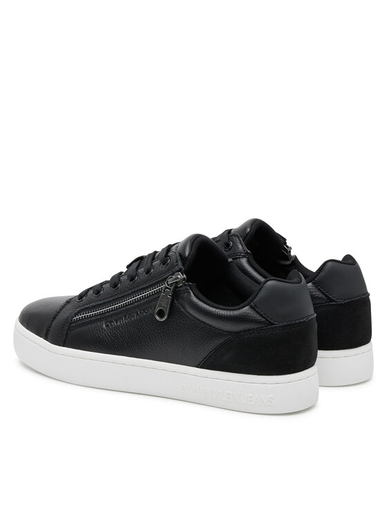 Calvin Klein Jeans Calvin Klein Jeans Снікерcи Classic Cupsole Zip Low In YM0YM01254 Чорний