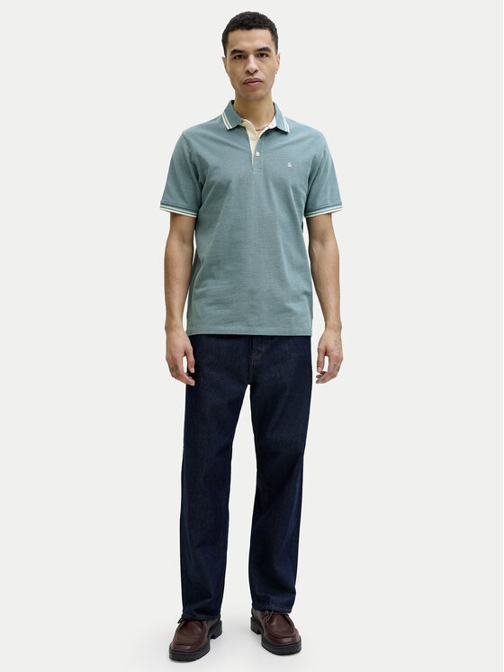 Jack & Jones Jack & Jones Polokošeľa Paulos 12136668 Zelená Regular Fit