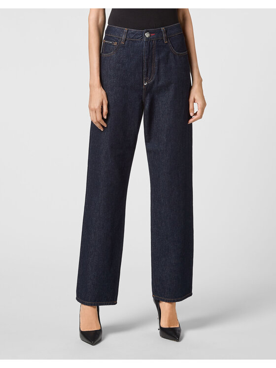 PHILIPP PLEIN PHILIPP PLEIN Jeansy 3163 Světle modrá Loose Fit
