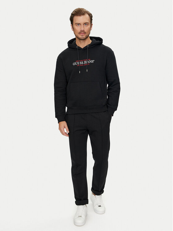 Guess Jeans Guess Jeans Felpa M4YQ23 K9V31 Nero Classic Fit