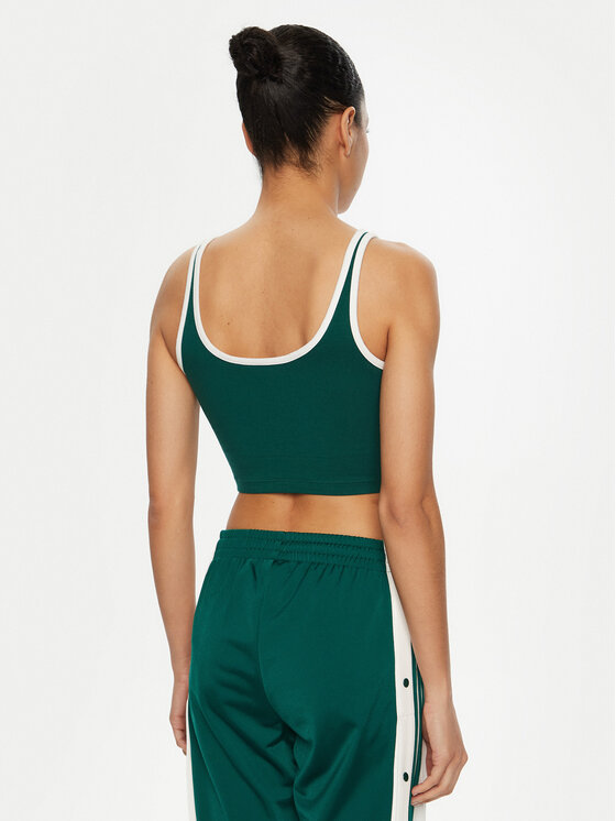 adidas adidas Top adicolor 3-Stripes JD4614 Grün Slim Fit