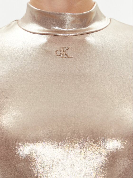 Calvin Klein Jeans Calvin Klein Jeans Kasdieninė suknelė J20J222512 Auksinė Slim Fit