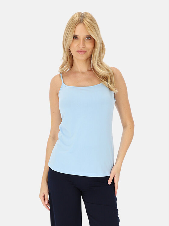 Potis & Verso Potis & Verso Bluzka Trini Niebieski Regular Fit