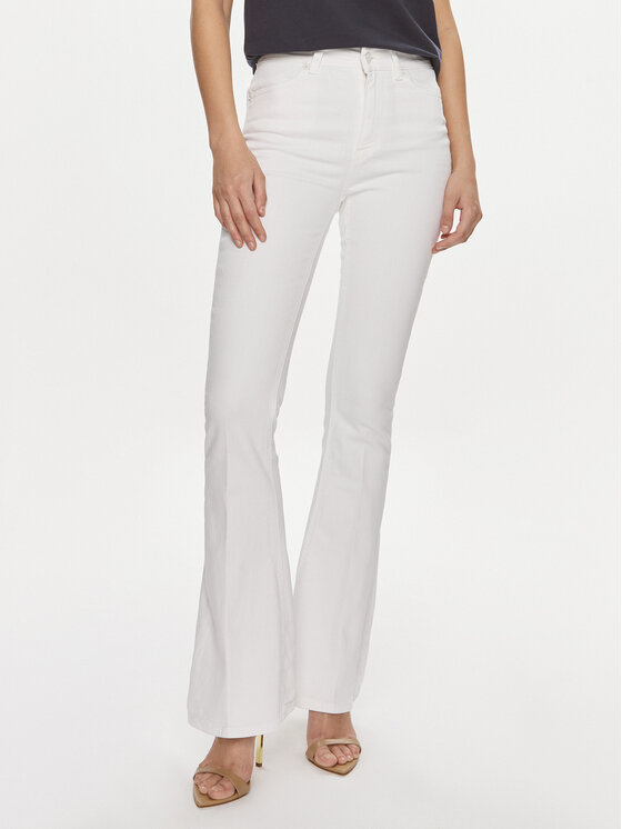 ViCOLO ViCOLO Džinsi DB5102 Balts Flare Fit