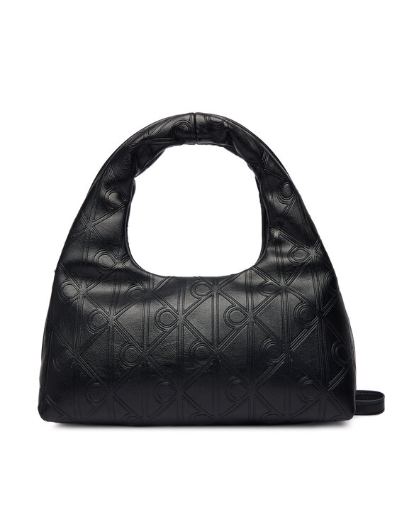 Calvin Klein Calvin Klein Kabelka Emblem Aop Puffer Bag With Strap LV04F3200G Čierna