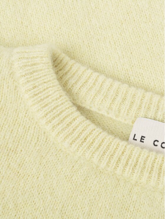 Le Collet Le Collet Sweter DIANA Żółty jasny Oversize