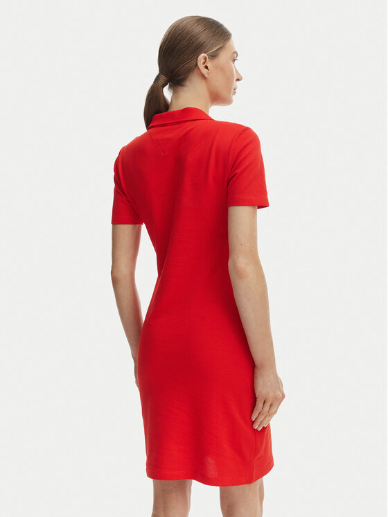 Tommy Hilfiger Tommy Hilfiger Haljina za svaki dan WW0WW42567 Narančasta Slim Fit