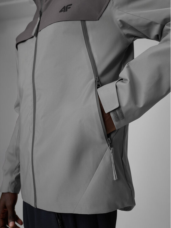 4F 4F Kurtka przejściowa CITY JACKETS Szary jasny Regular Fit