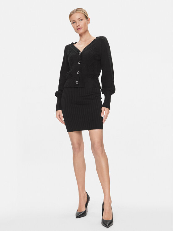 Guess Guess Kardigan W4RR12 Z37L1 Crna Regular Fit