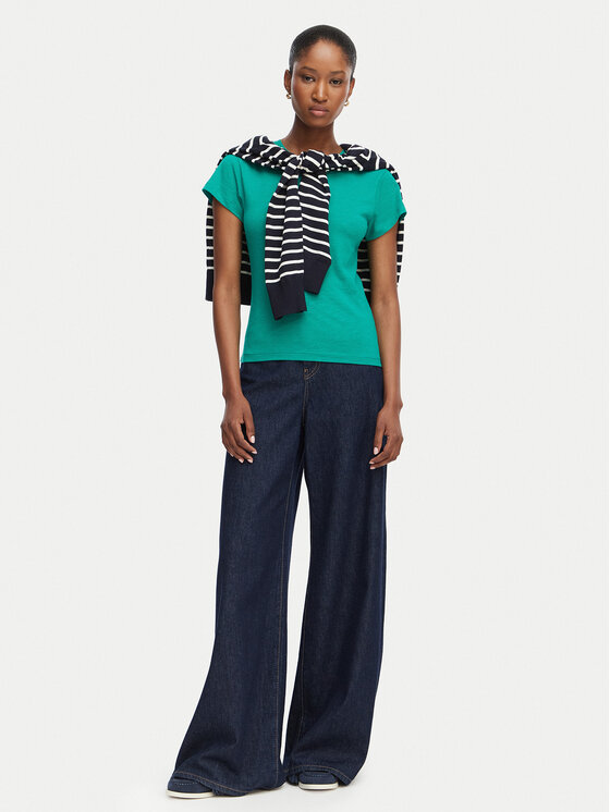 Tommy Hilfiger Tommy Hilfiger T-krekls WW0WW48702 Zaļš Slim Fit
