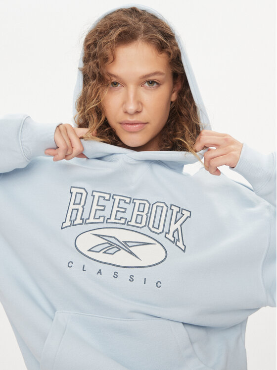 Felpa reebok celeste on sale