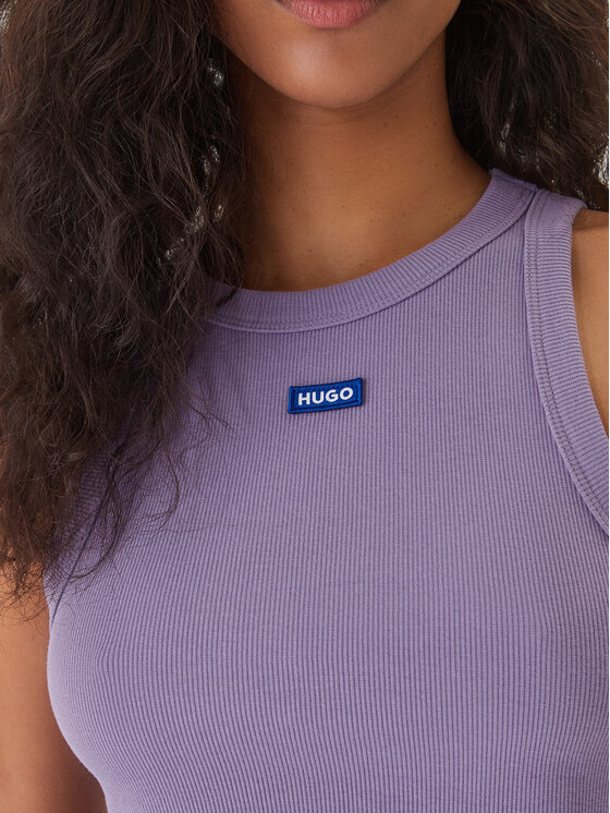 HUGO HUGO Top Baby 50511450 Vijolična Slim Fit