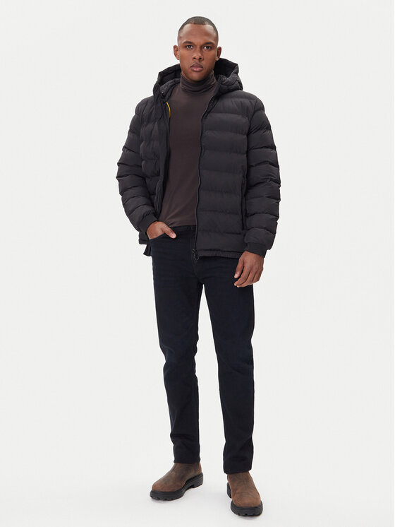 Geox Geox Zimné bundy Spherica M5629C T3284 F9000 Čierna Regular Fit