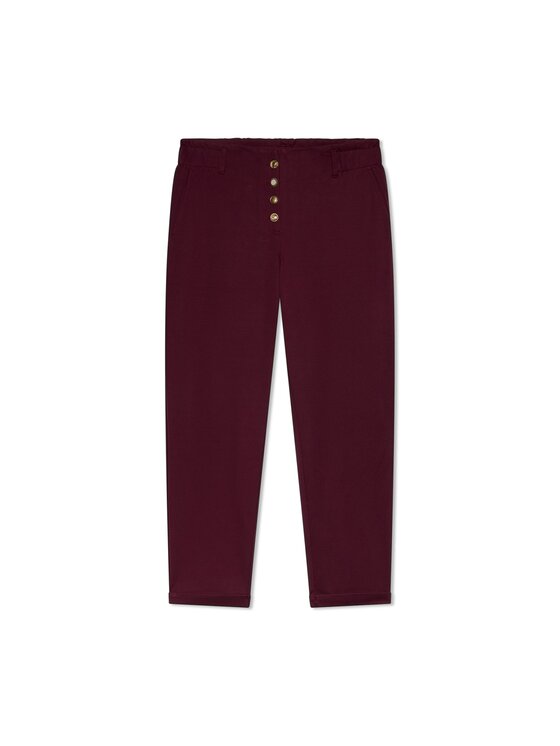 Fiorella Rubino Fiorella Rubino Spodnie materiałowe P074L002491N036 Bordowy Regular Fit