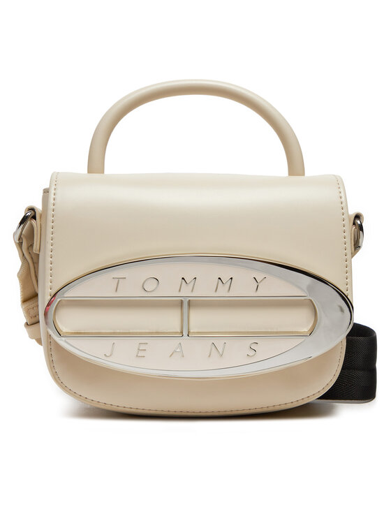 Geantă Tommy Jeans Tjw Origin Crossover AW0AW15811 Écru