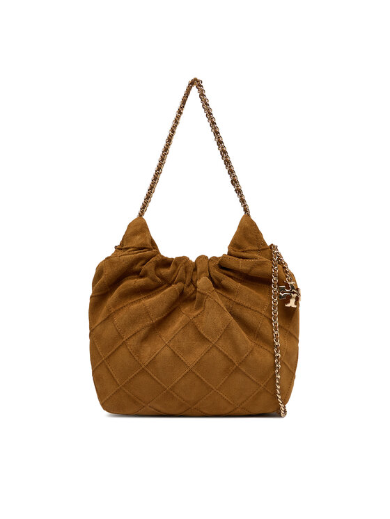 Tory Burch Tory Burch Táska Fleming Suede Mini Hobo Bag 166066 Barna