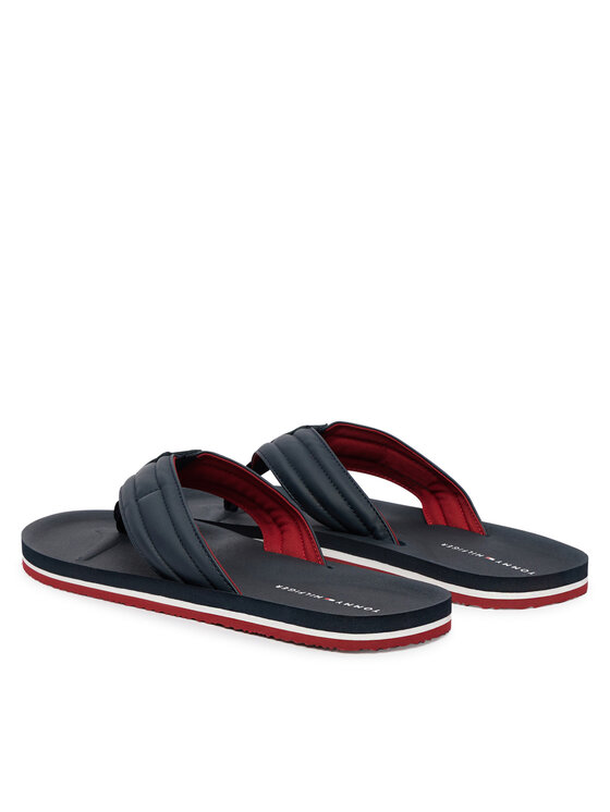 Tommy Hilfiger Tommy Hilfiger Žabky Hilfiger Padded Beach Sandal FM0FM05801 Tmavomodrá