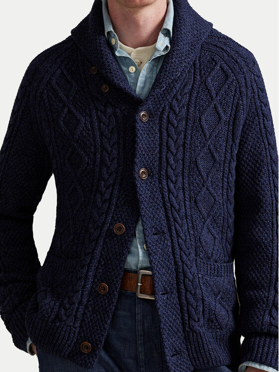 Polo Ralph Lauren Polo Ralph Lauren Kardigan 710P02704001 Tamnoplava Regular Fit