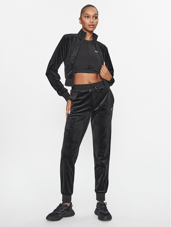 Guess Guess Долнище анцуг V3BB27 KBXI2 Черен Regular Fit