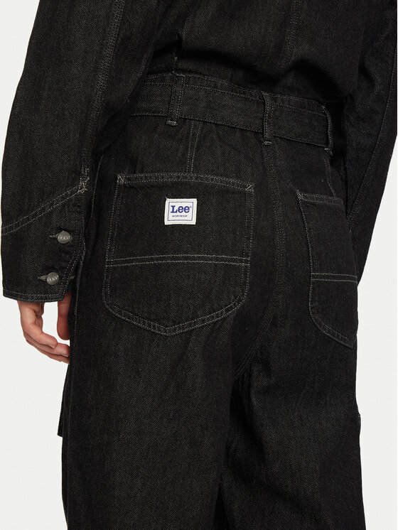 Lee Lee Salopetă Chore 112356511 Negru Relaxed Fit