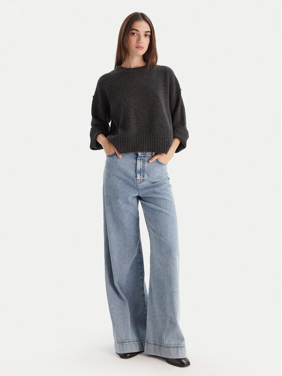 Marella Marella Pulover Amelia 2523366305 Gri Loose Fit
