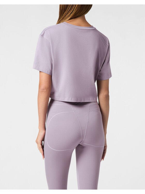Plein Sport Plein Sport T-Shirt 22409 Fioletowy Regular Fit