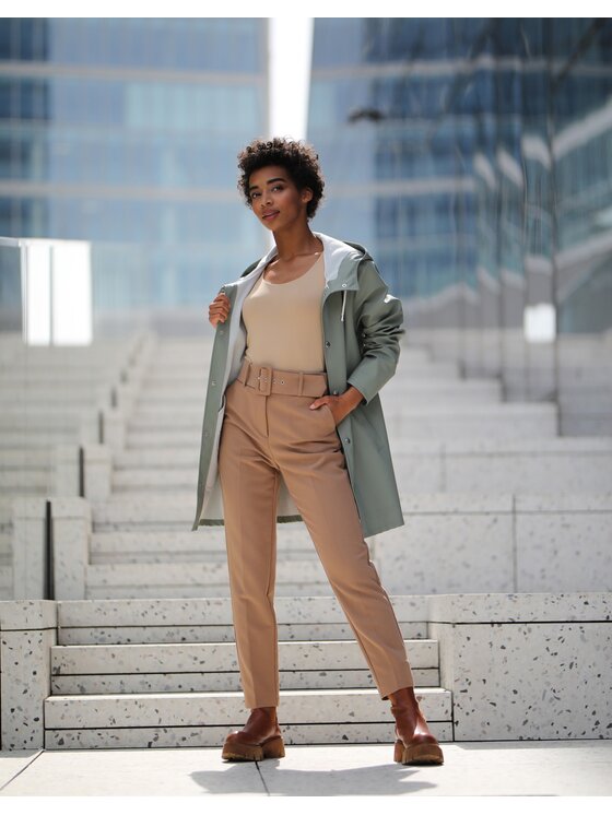 VANNSKJOLD VANNSKJOLD Kurtka przeciwdeszczowa ELEGANCE Khaki Classic Fit