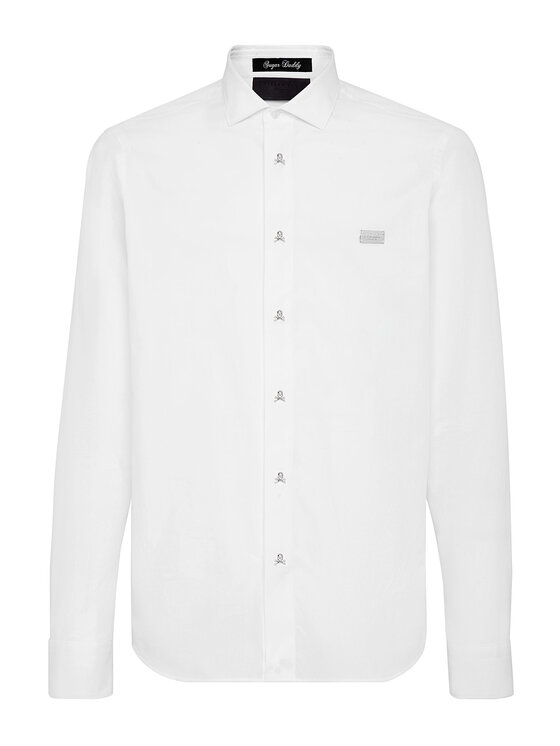 PHILIPP PLEIN PHILIPP PLEIN Koszula 237 Biały Fitted Fit