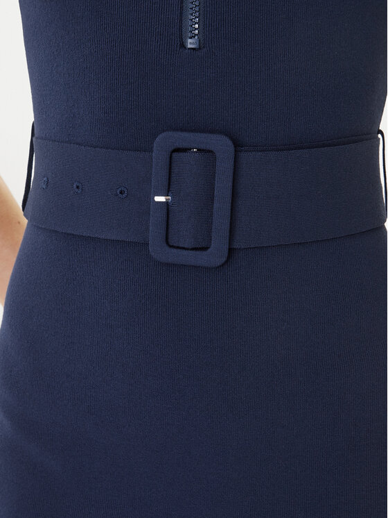 Guess Guess Trikotāžas kleita V6RK08 Z4642 Tumši zils Slim Fit