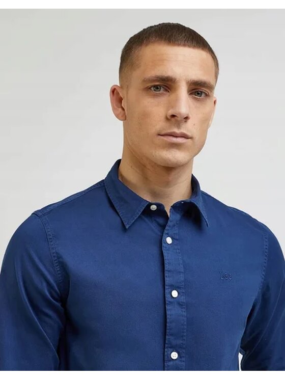 Lee Lee Camicia PATCH SHIRT EMPEROR Blu Regular Fit