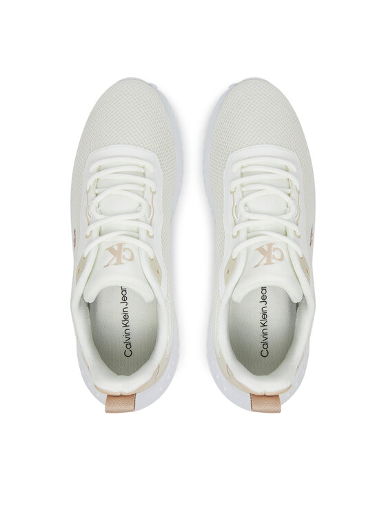 Calvin Klein Jeans Calvin Klein Jeans Sportcipők Eva Runner L-Up Mix Mesh Logo Ck YW0YW01851 Fehér
