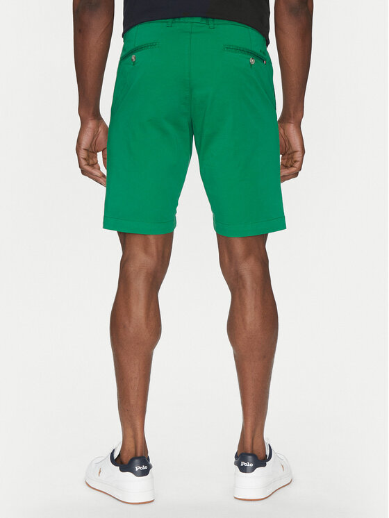 Hechter Paris Hechter Paris Bavlnené šortky 26664 151365 Zelená Regular Fit